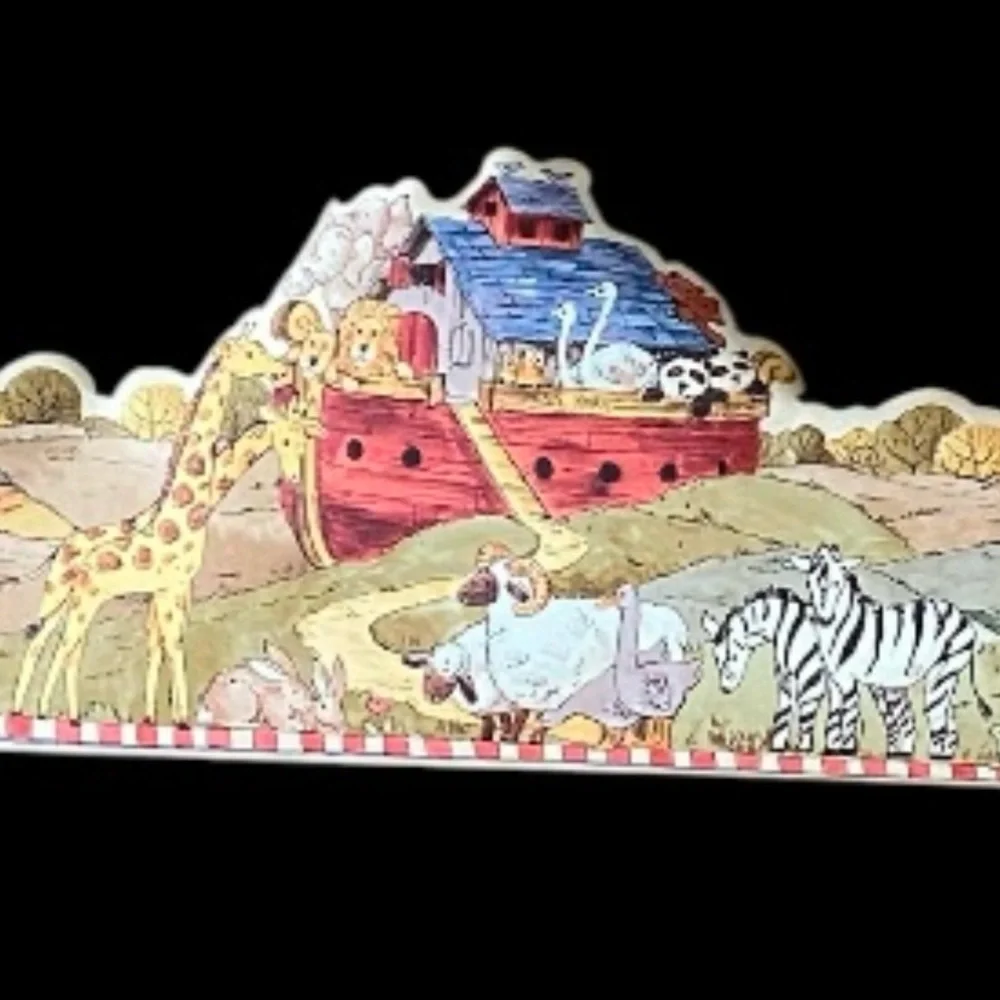NOAH'S ARK wallpaper border wallpaper aproximativ 17’ft NEW Nursery